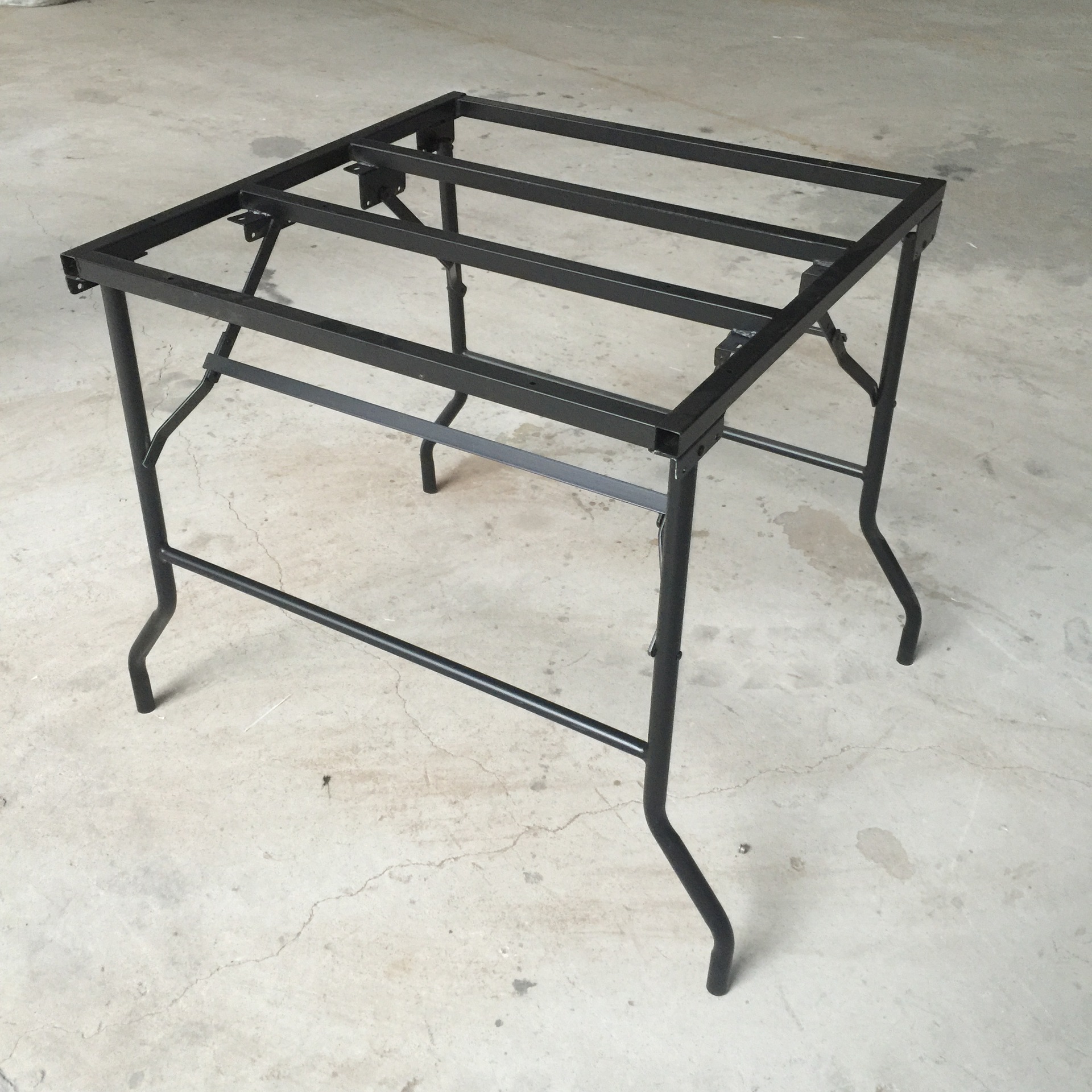 定制圆管折叠塑料桌桌架 宴会圆餐桌 会议长方桌 ibm台