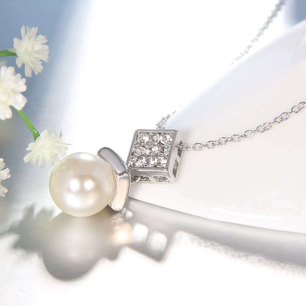 deelan新款外贸热销时尚ol女性珍珠耳环吊坠饰品套装节日礼物批发