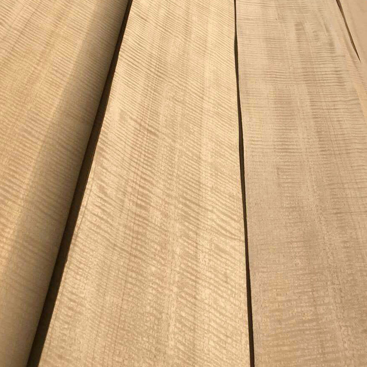 批发供应天然红影木皮高档环保实木波浪影反光面影强家居板木材