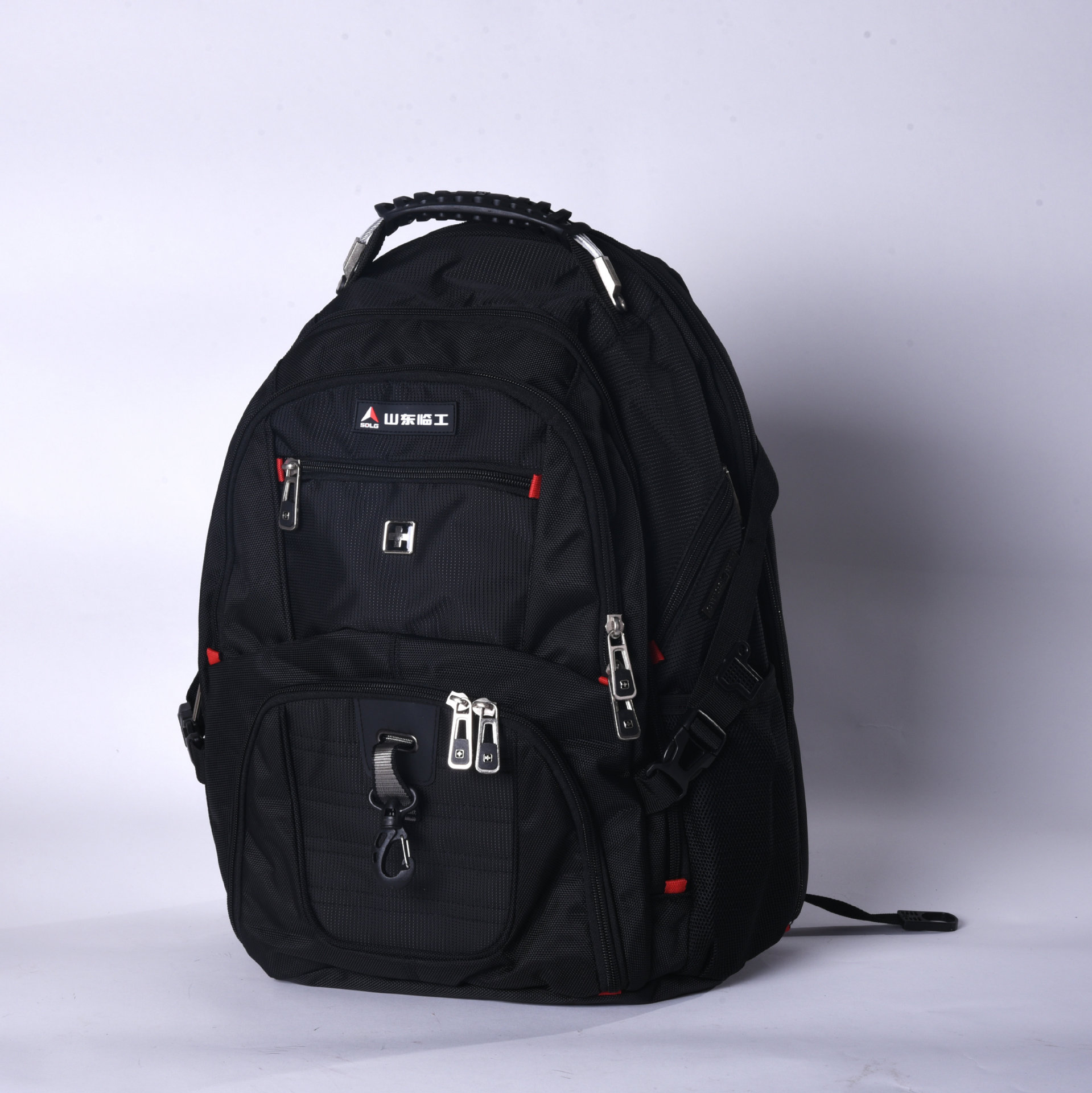 山东临工礼品男士双肩背包 时尚休闲多功能运动背包双肩包