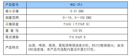 上海昕瑞wgz-2pj啤酒浊度计 台式微电脑 酒浊度分析专用仪