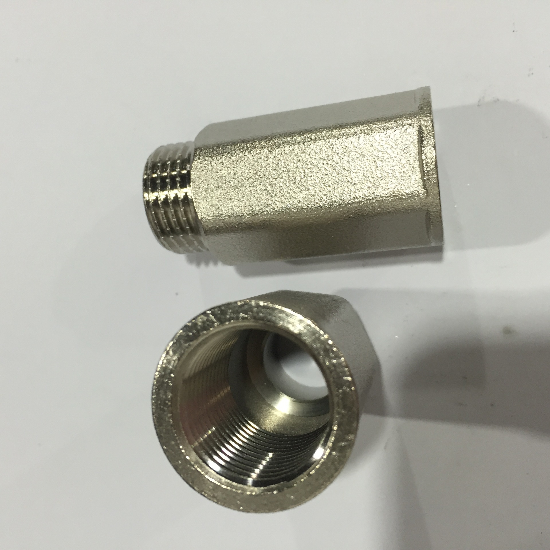 黄铜六角延伸管镀镍接头接管螺纹加厚1/2*401/2*100厂家直批-阿里巴巴