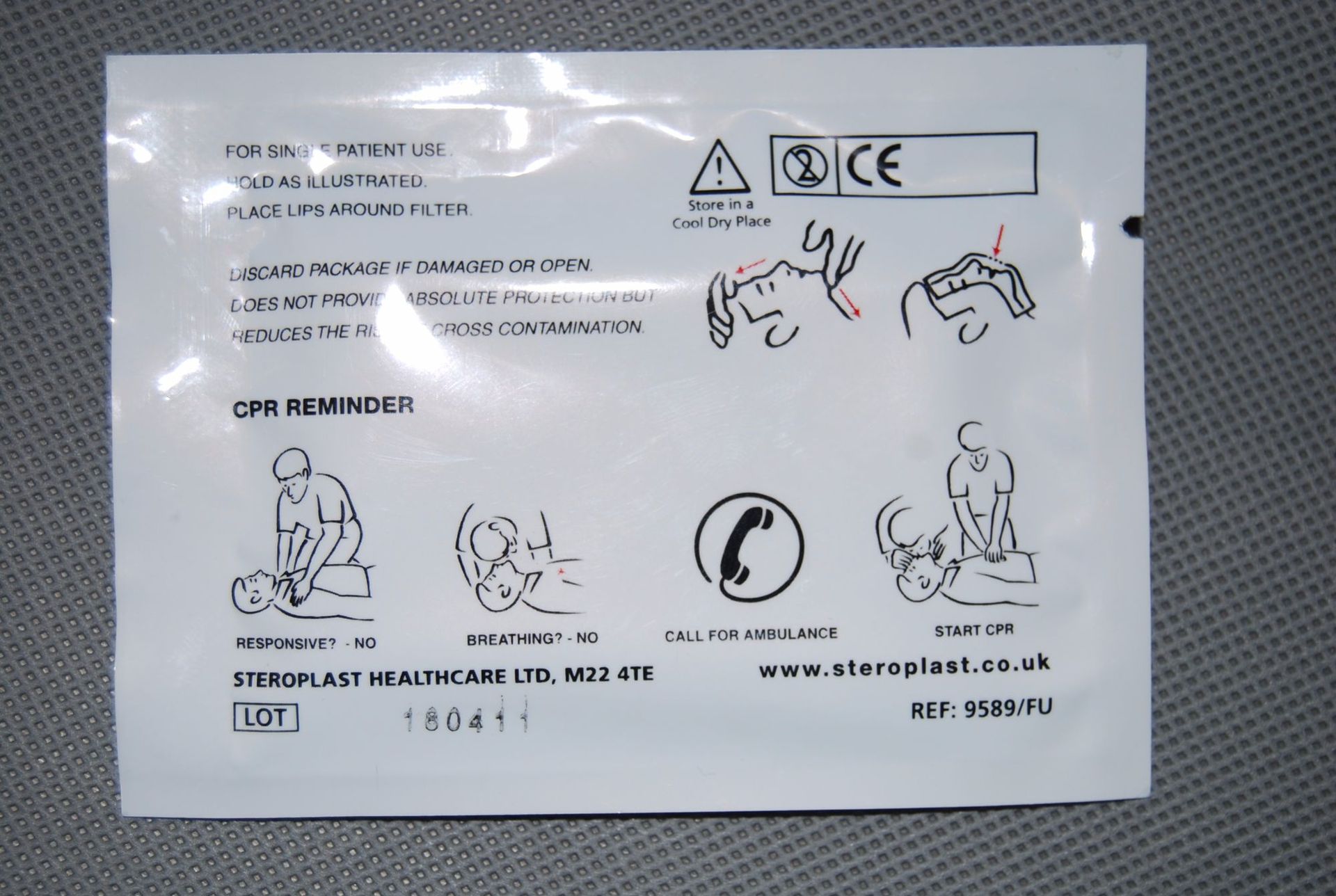 批发一次性无纺布过滤气体口对口人工呼吸面膜急救呼吸面罩