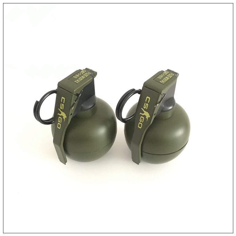 吃鸡csgo动漫手雷金属模型造型烟灰缸带充气防风军事打火机