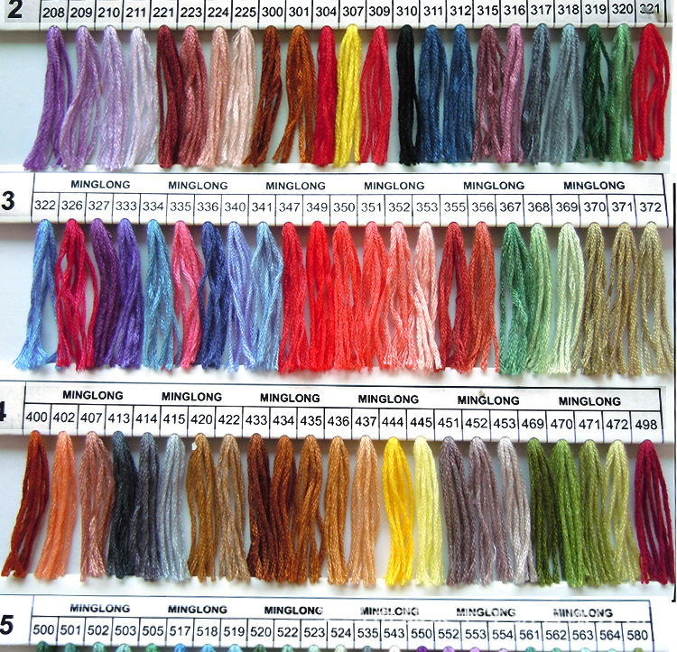 diy儿童配件 义乌厂家直销 十字绣线 可染任何颜色447色现货