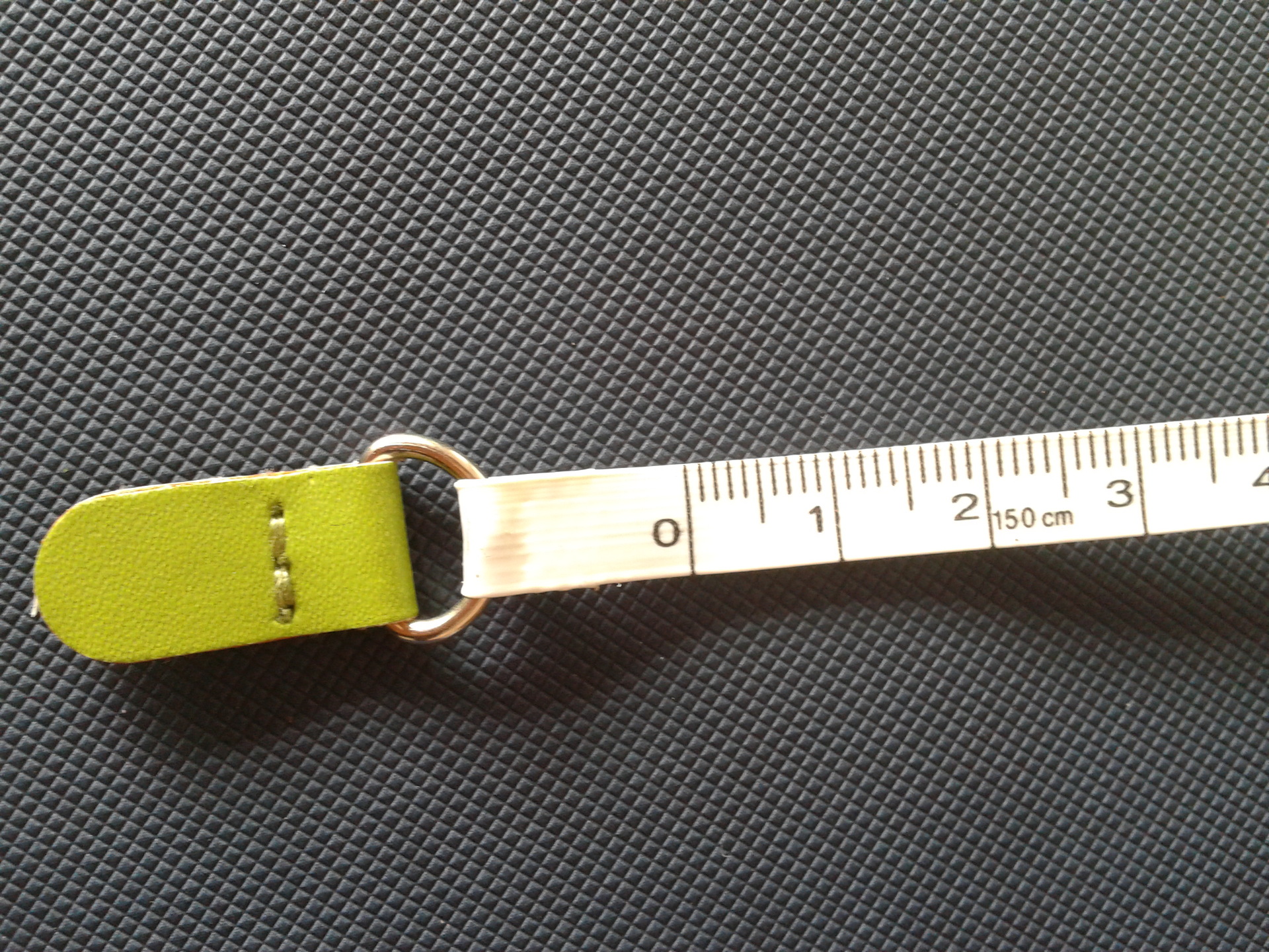 定制广告促销赠品1.5米绿色圆形礼品小皮卷尺 可丝印或压印logo