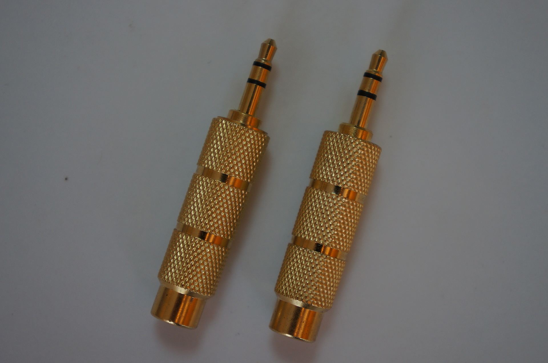 镀金3.5公转6.5/6.3麦克风音频转接头 话筒音频插头 音频转换