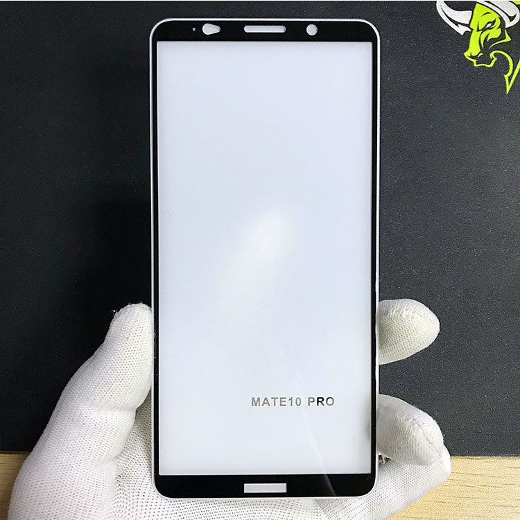 无白边 华为mate10 pro二强钢化膜 mate10 pro全屏钢化膜 一体胶