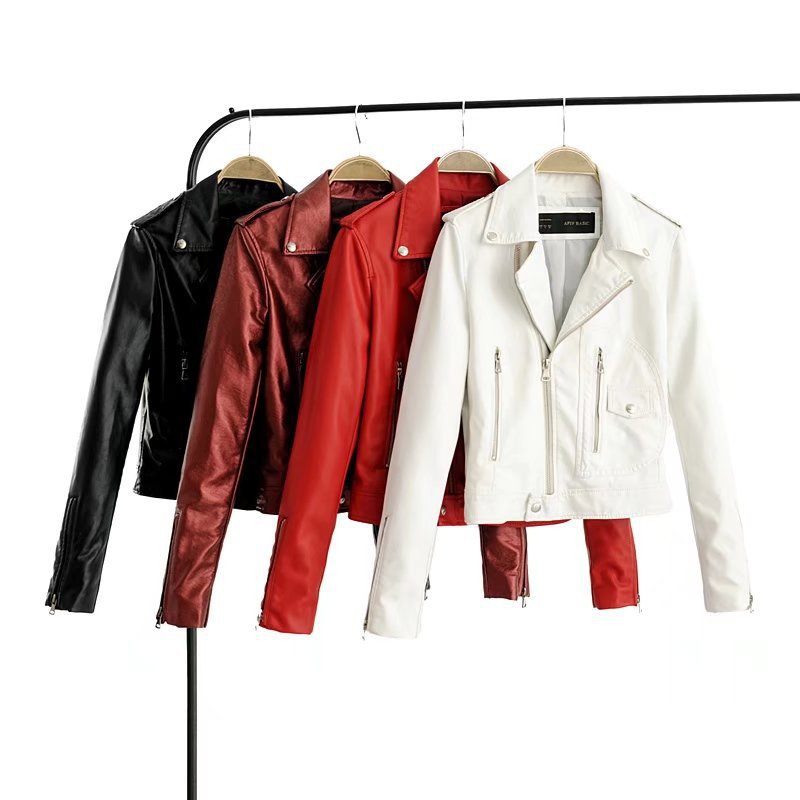 春秋明星同款皮衣时尚pu外套 011460