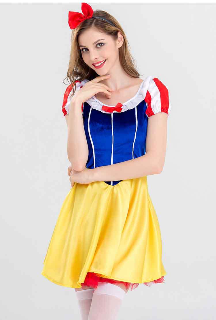 白雪公主裙成人礼服化妆舞会生日派对cos服角色扮演主播ds演出服