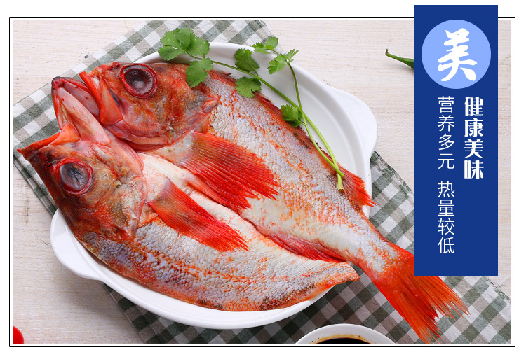 冰鲜调味红鱼冷冻海鱼批发调味红鱼冷冻批盐鲜红鱼酒店特色菜