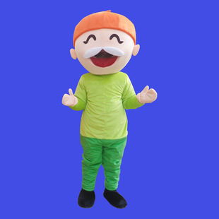 老头老太卡通人偶服装 成人行走表演服 新款现货直销卡通人偶定制