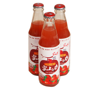雪山力野山楂 厂家直销235ml l玻璃瓶装山楂汁 果味饮料厂家批发