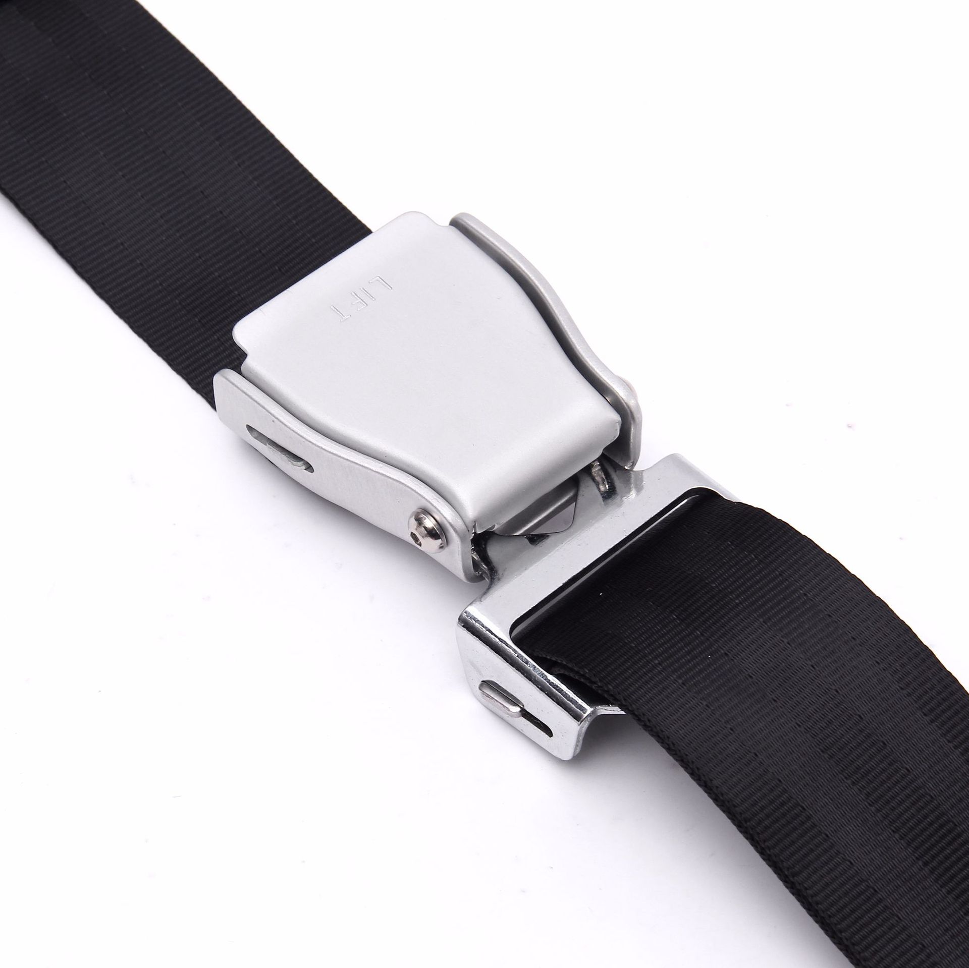 游乐两点式安全带 客车安全带双头可调两点式铝合金飞机安全带