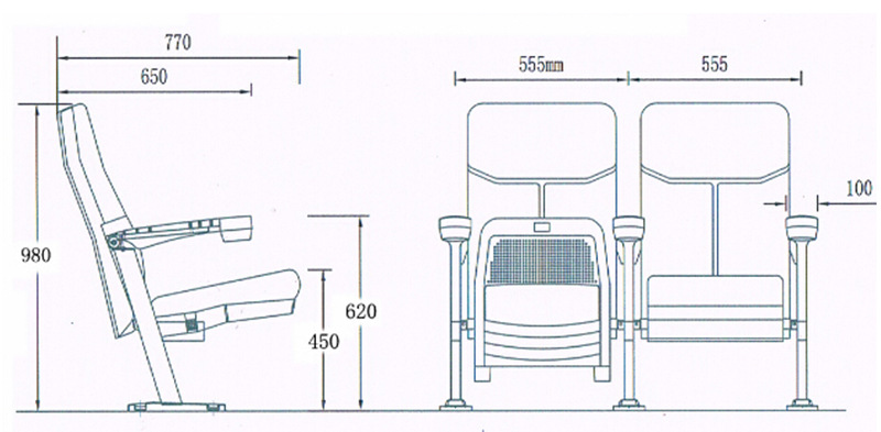 jy-720 影院椅 电影院椅子 排椅 音乐厅座椅 杯桶 培训椅