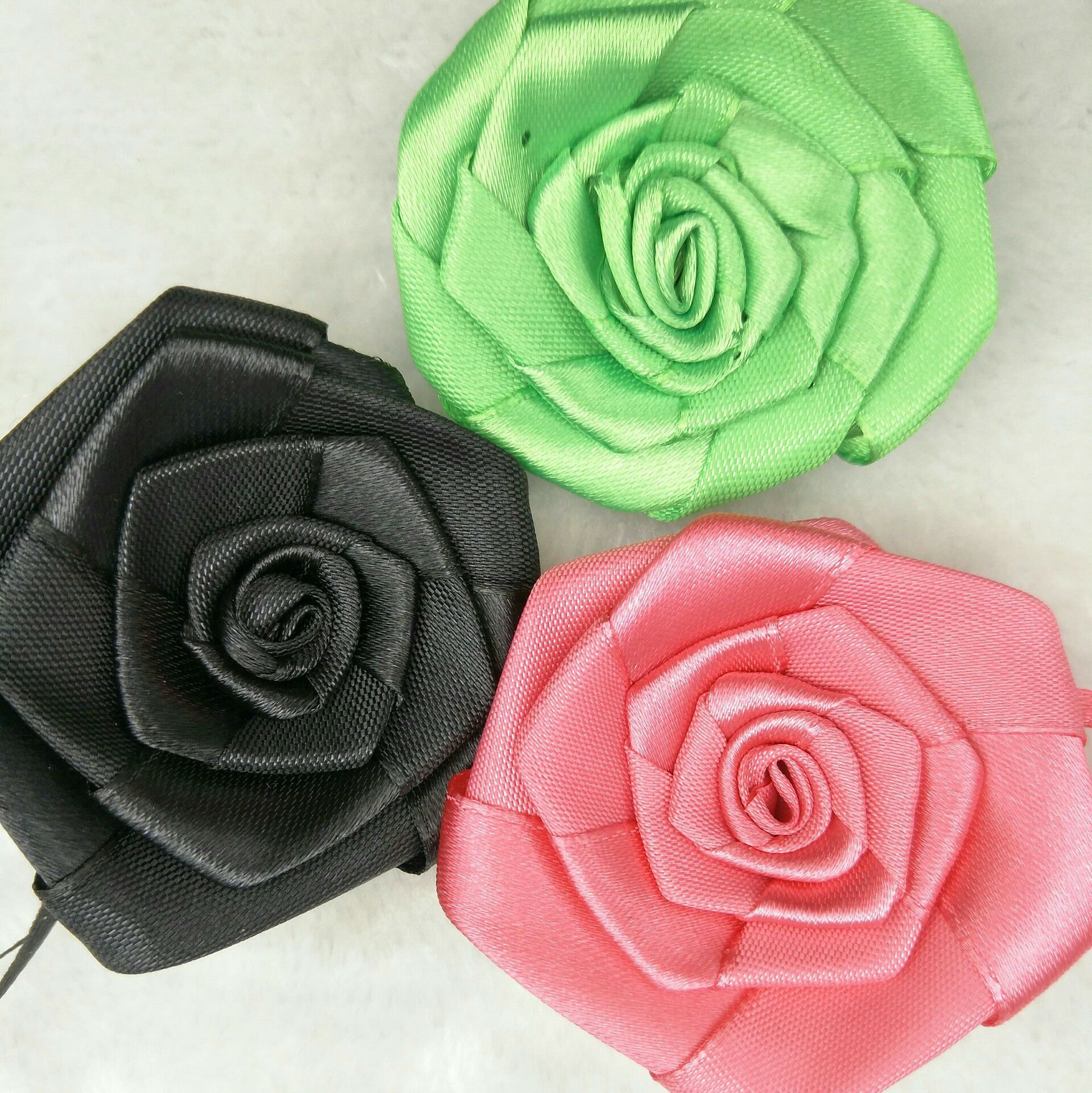 玫瑰花 经典手工花 织带花 服饰 发饰材料 情趣内衣经典款
