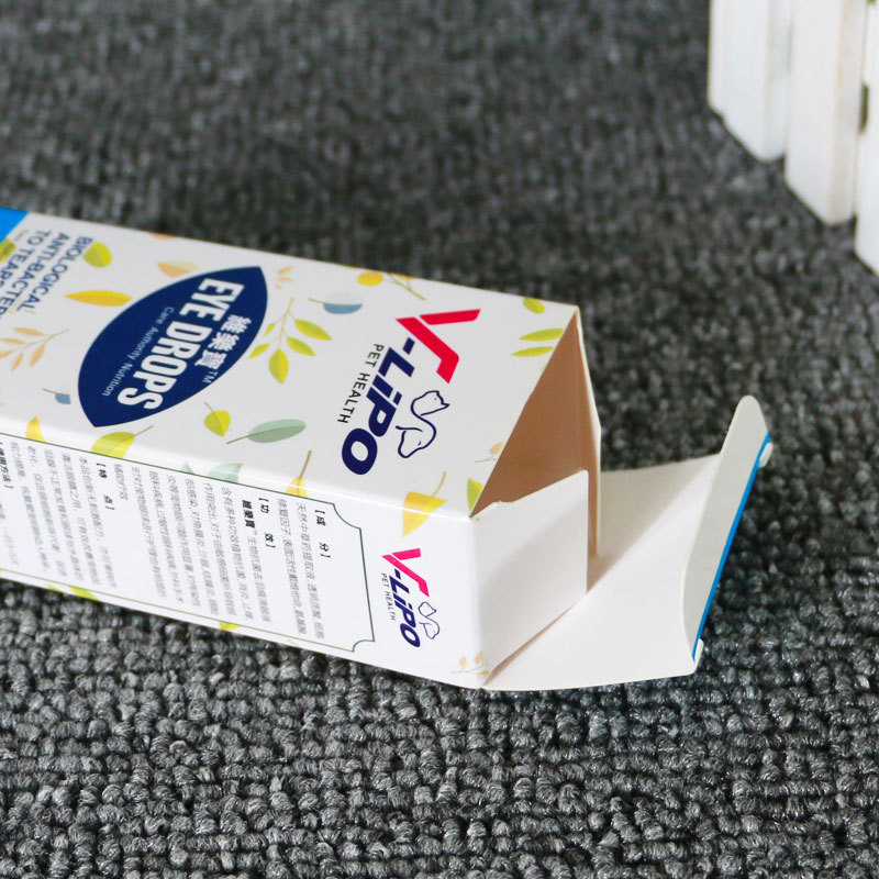 西林瓶彩盒定做 包装工厂印刷保健品 维生素盒纸盒订制白卡折叠盒