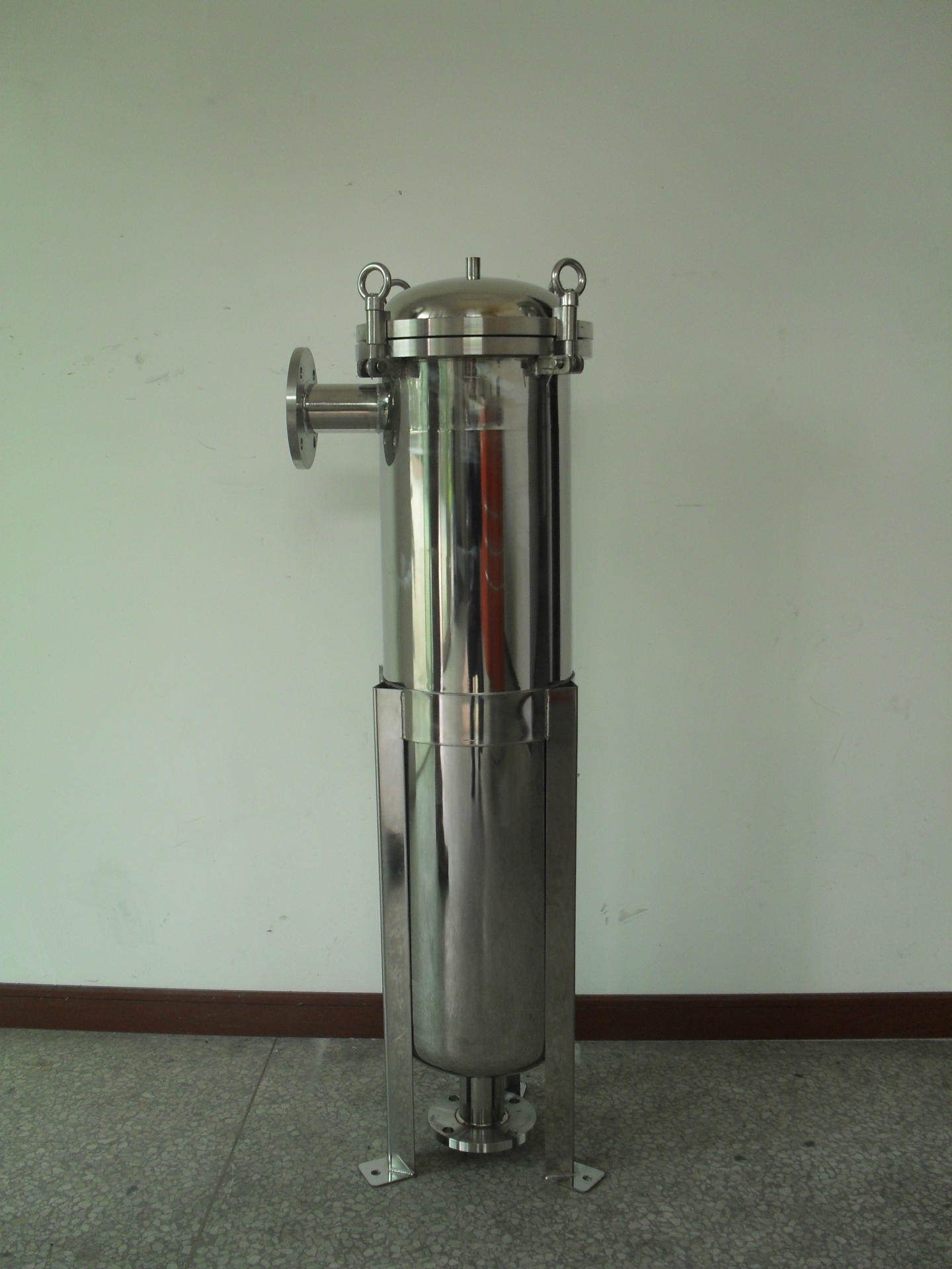 供应 包邮不锈钢单袋过滤器1号2号侧入式袋式过滤器布袋过滤机