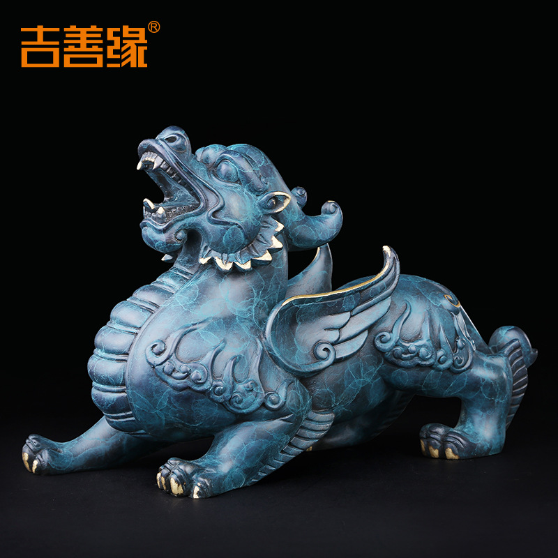 吉善缘霸王貔貅全铜貔貅摆件 客厅店铺开业礼品铜器厂家0180