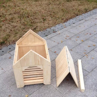 实木狗窝 户外防水木质宠物围栏 宠物户外狗屋 狗笼狗棚定制包邮