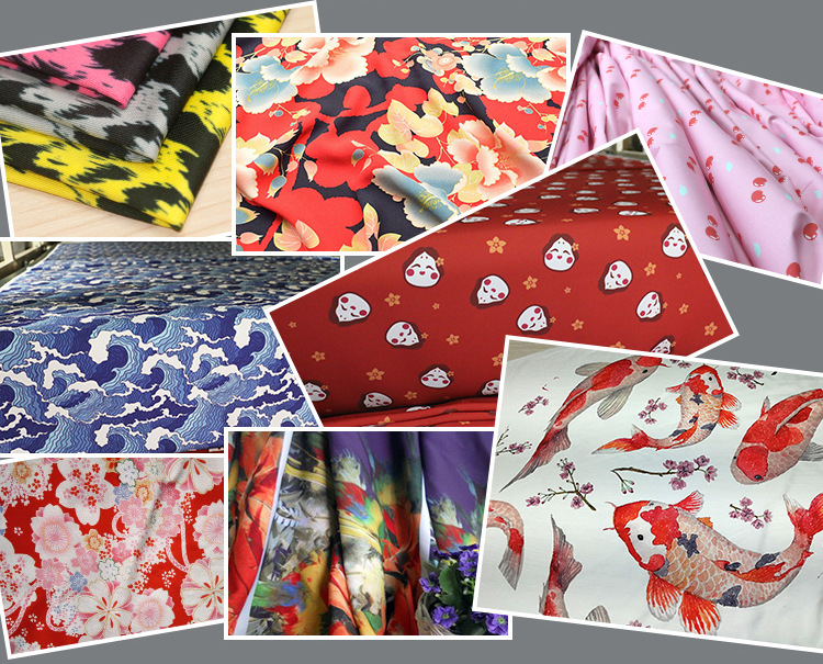 布料印花厂 来图定制数码印花 热转印加工 涤纶面料 升华印花转印