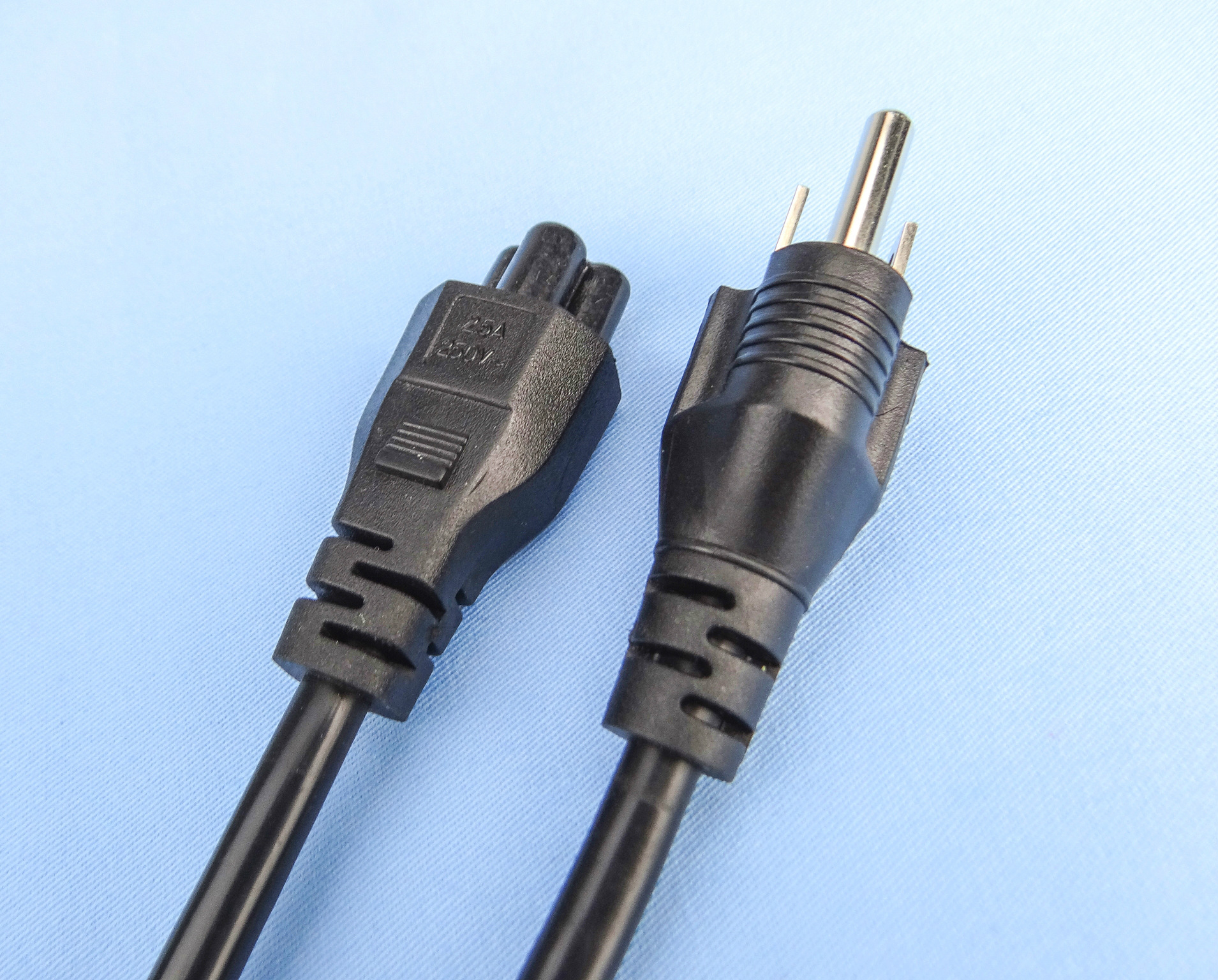 美式三插电源线厂家直销美规三芯梅花尾联想戴尔笔记本电源线