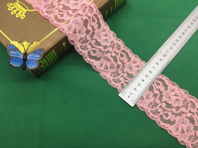 弹力花边福建厂家直销现货供应6051#宽度7cm黑白颜色现货供应