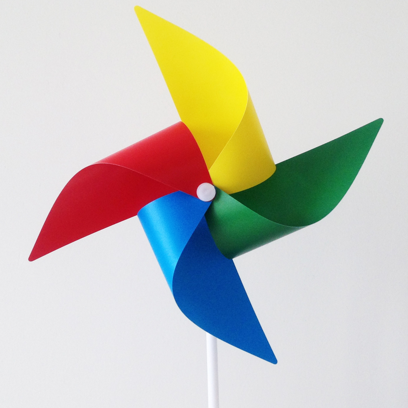 儿童四色印刷风车广告宣传四角纯色公园大风车玩具制logo批发