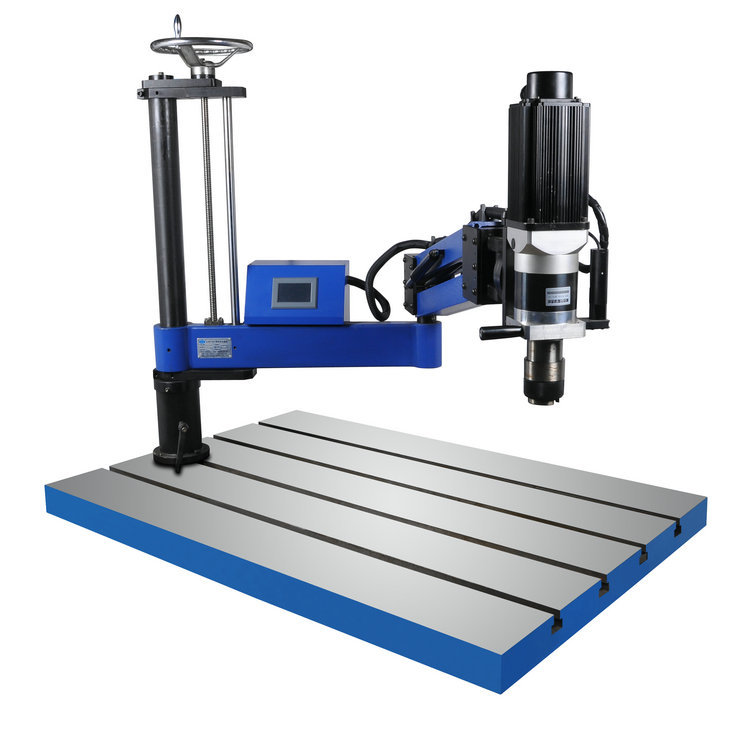 智攻伺服电动攻丝机攻牙机m16-m80攻大丝攻丝机万向垂直攻牙机