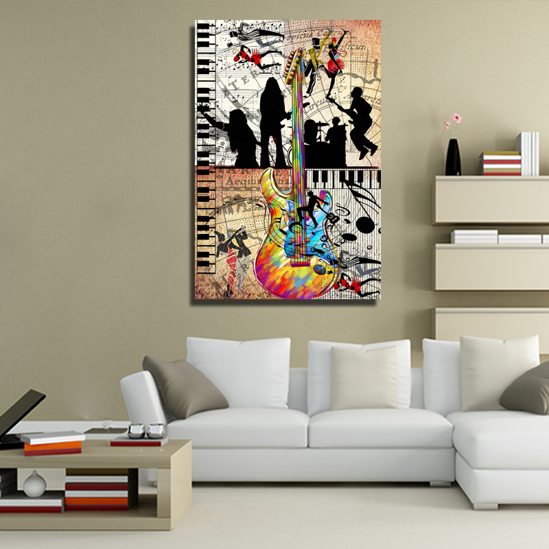 亚光帆喷画直销无框画心230gsm仿真油画情侣亲吻挂画无框画暗黑色