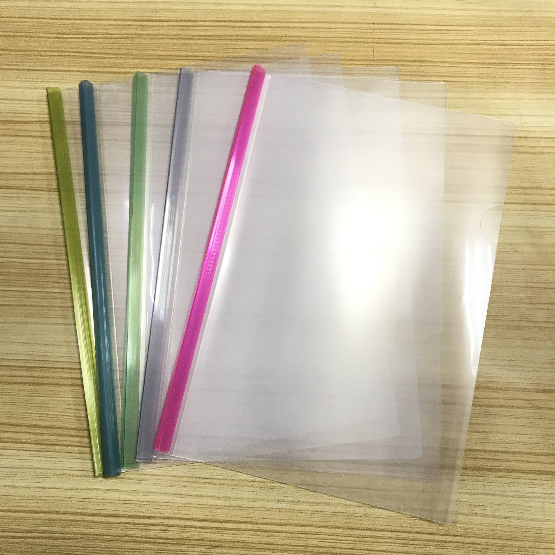 a4抽杆文件夹透明报告夹大杆拉杆文件夹简历插页资料书夹