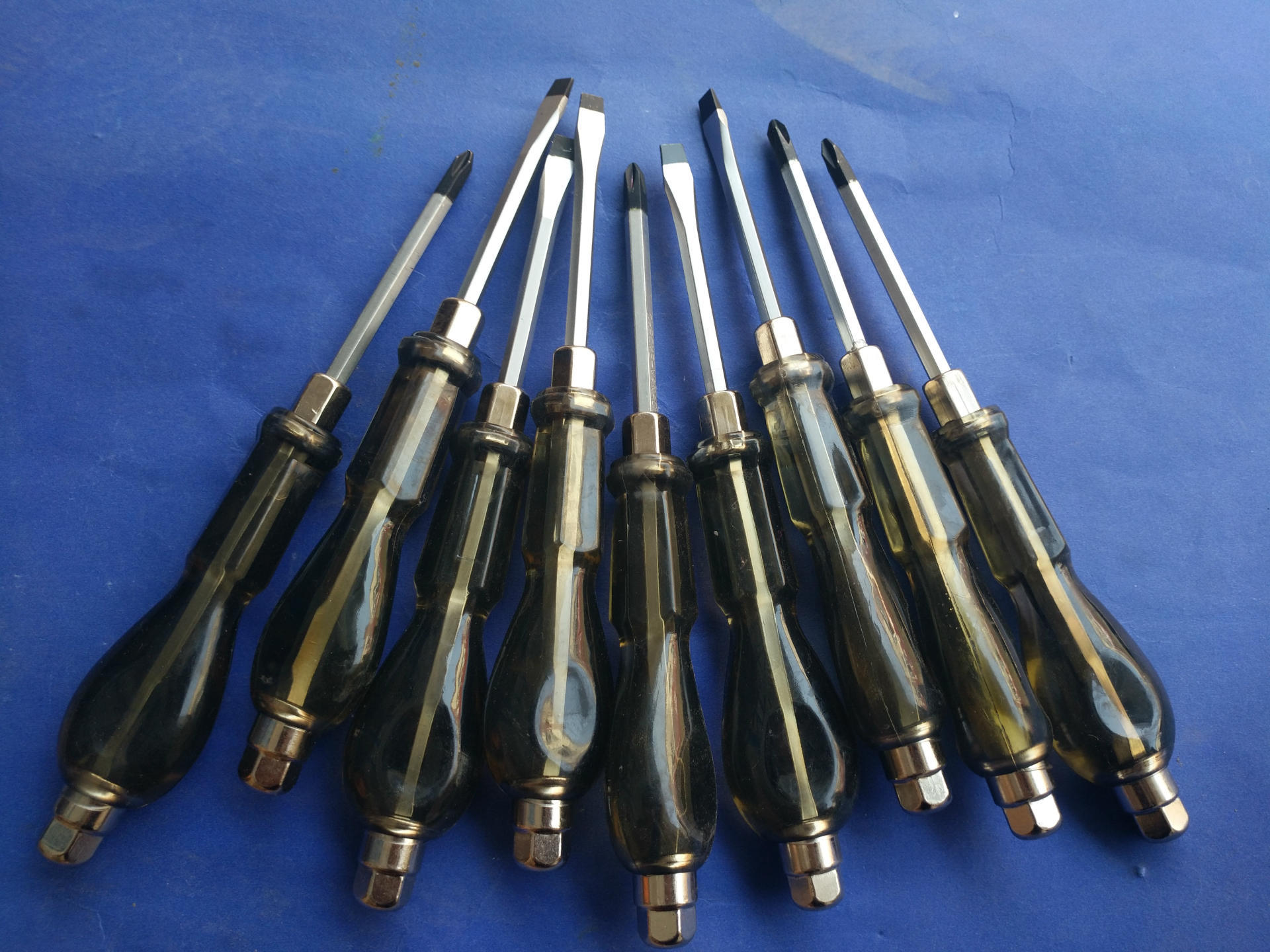 crv铬钒钢合金钢超硬4寸6寸8寸一字罗丝螺丝批起子强磁十字螺丝刀