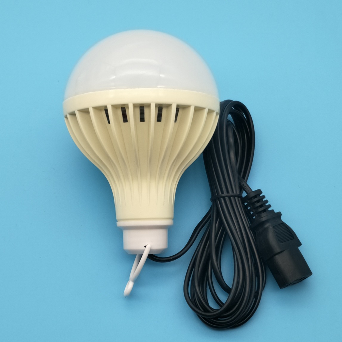 品字夹子线 工程低压交直流电瓶灯太阳能 12-85v led灯泡球泡灯