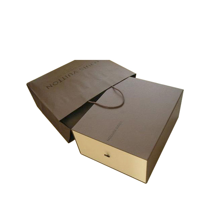 厂家定做高档抽屉式衣服包装盒男士冬季外套礼品盒男装外包装纸盒