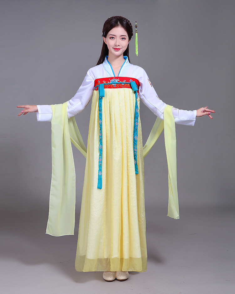 古装服装仙女清新淡雅中国风七仙女古代衣服公主小姐 汉服女成人
