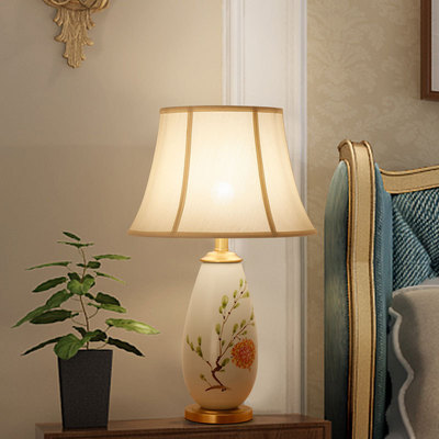 陶瓷床头柜台灯现代新中式卧室床头灯美式简约温馨欧式房间装饰灯