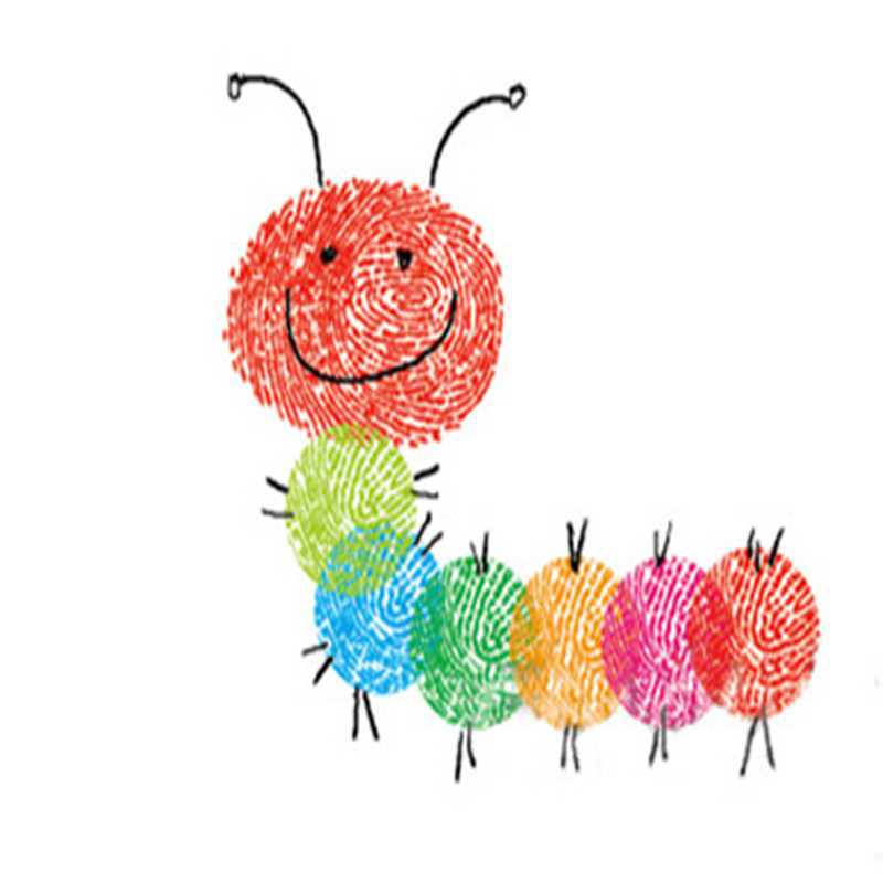 儿童手指画颜料可水洗幼儿绘画涂鸦宝宝手掌印泥diy画画套装