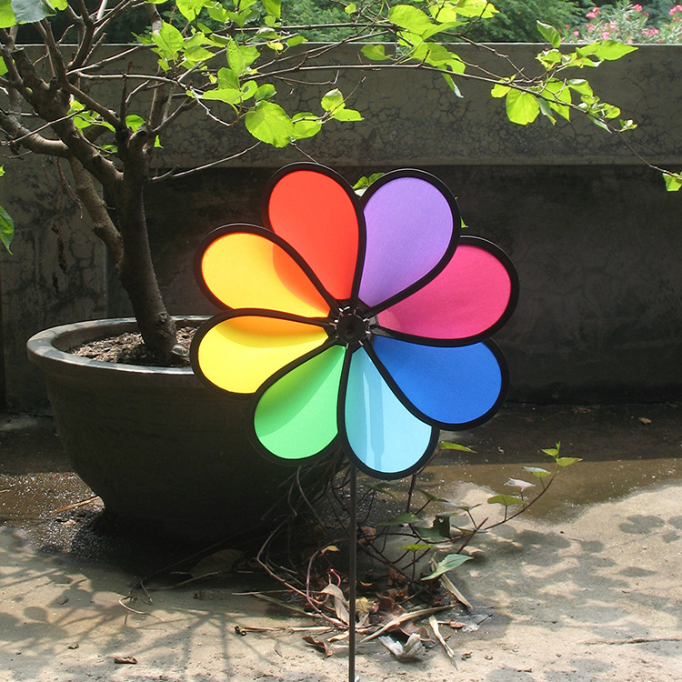 5cm八彩风车 厂家批发直销 装饰风车玩具风车