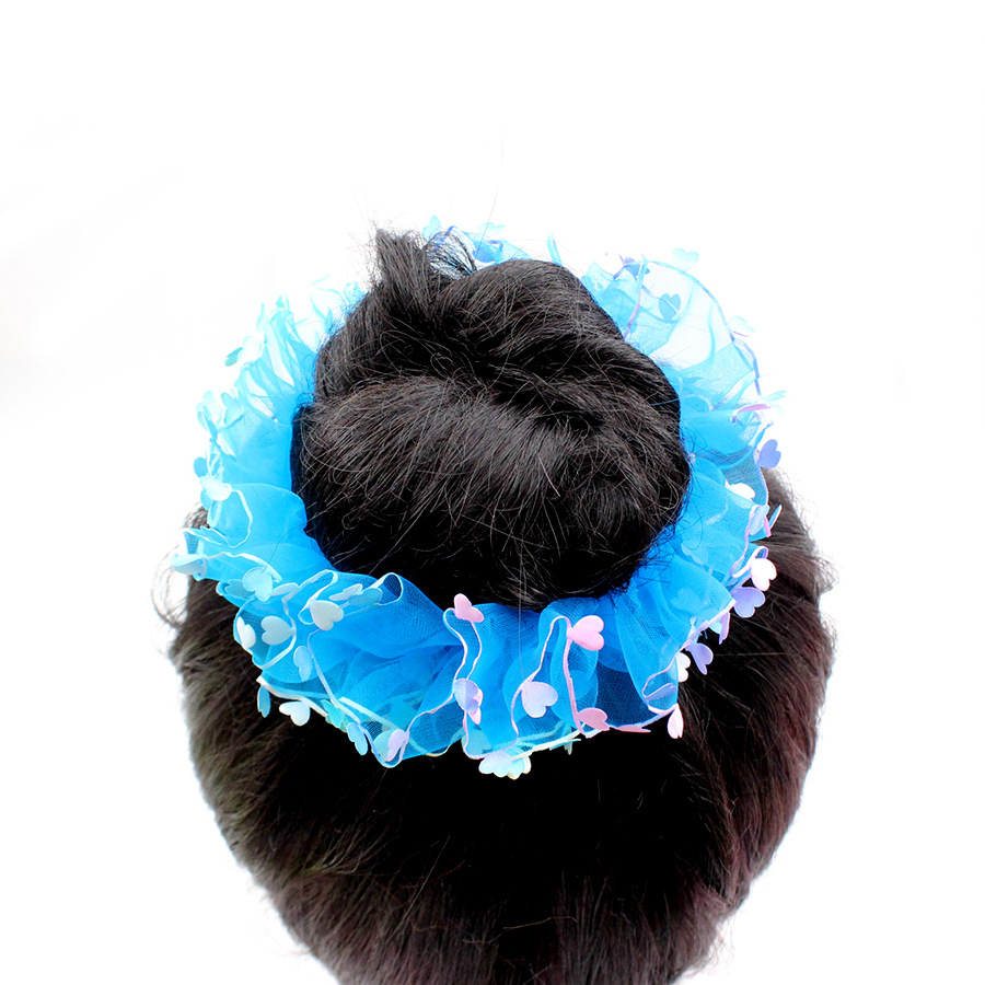 儿童发饰 六一儿童节头花 丝绸发圈 舞蹈演出发圈 头饰2元店饰品