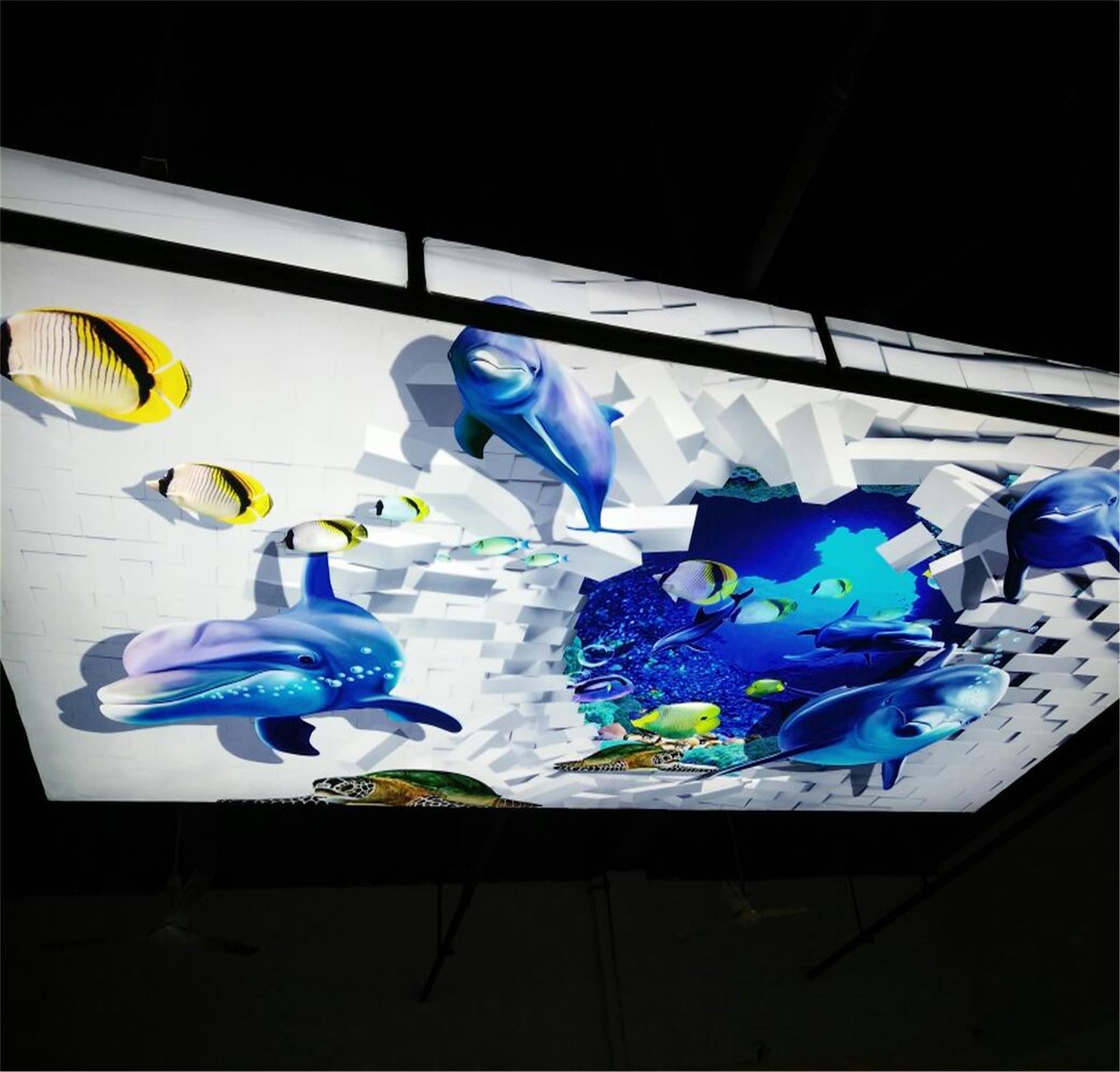 厂家背胶海报加工高清刀刮布uv打印 刀刮布喷绘 内光灯布 内打灯箱布