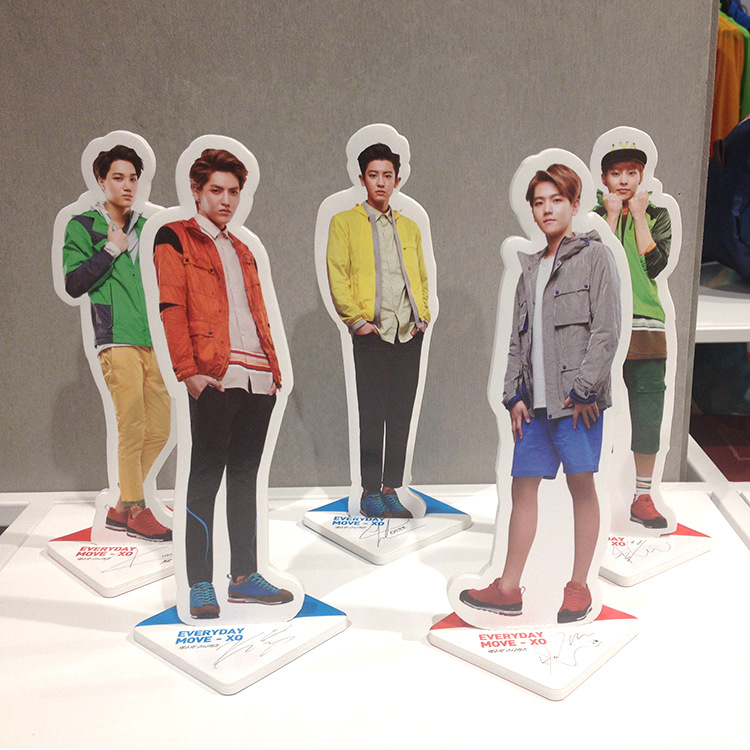 北京厂家定制人形立牌广告立牌卡通人物kt板雪弗板pp合成纸背胶