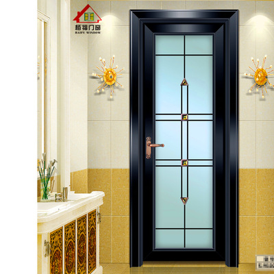 佛山卫生间门热销玻璃断桥门伸缩门百叶铝合金门窗实木门