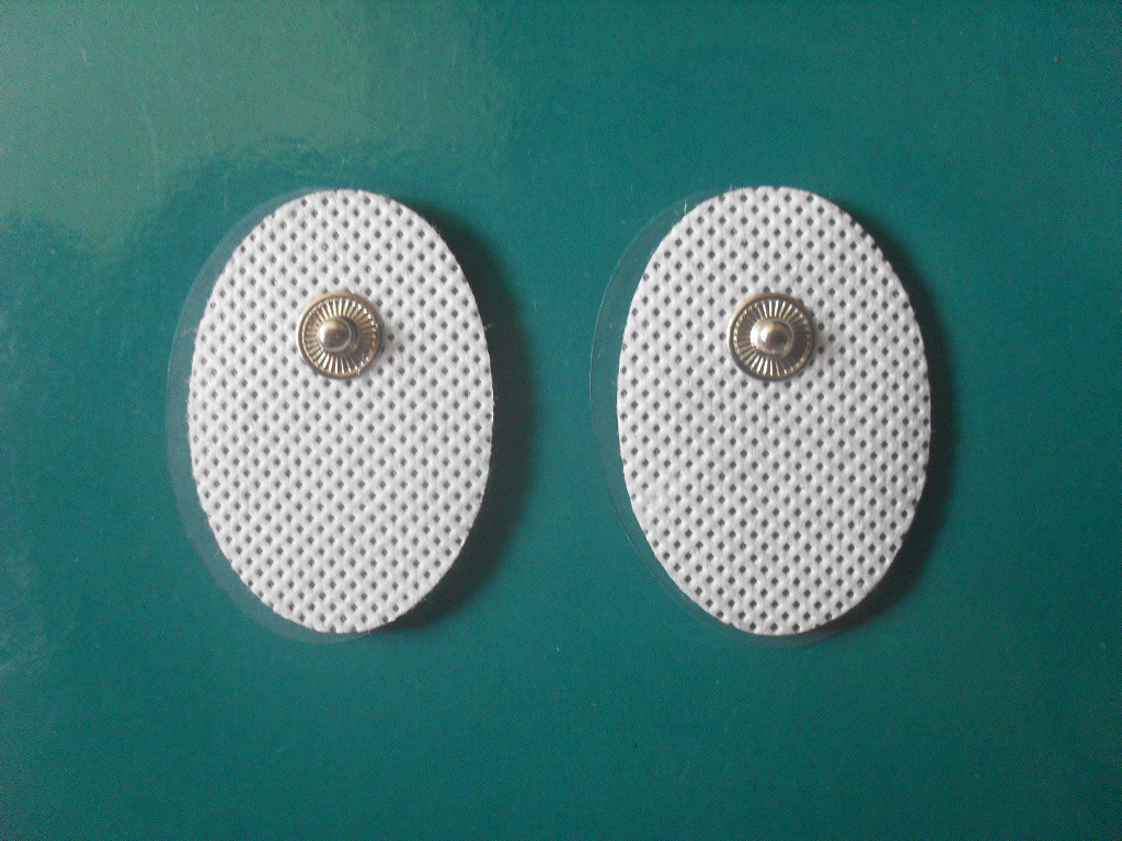 3*4.3cm无纺布纽扣式椭圆形电极贴片