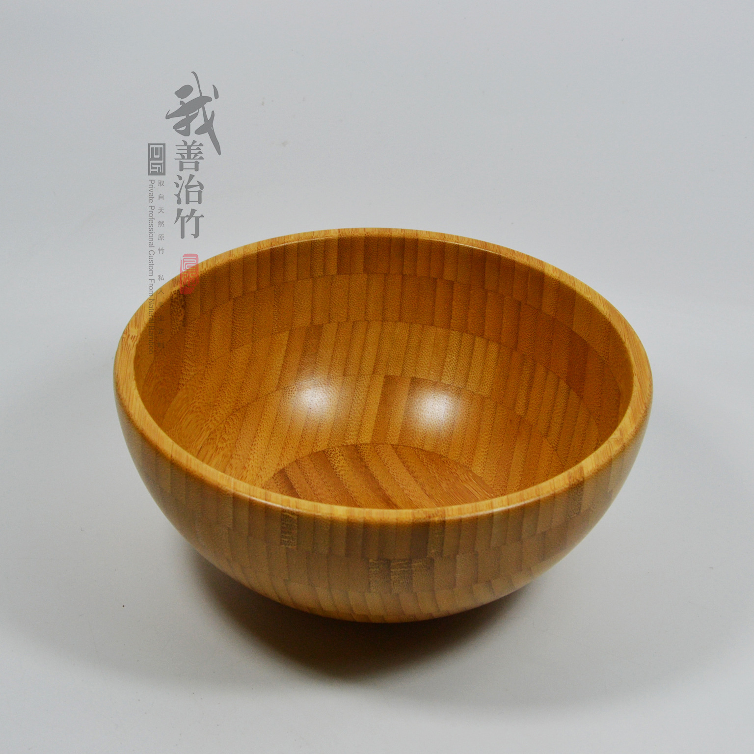 厂家批发天然原竹竹碗沙拉碗竹盆水果盘收纳竹盘日式竹碗外贸定制