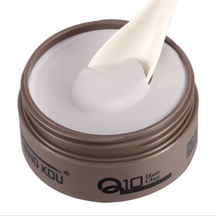 q10头发哑光造型发泥 代加工 工厂直销 英文版发蜡男士专用定型