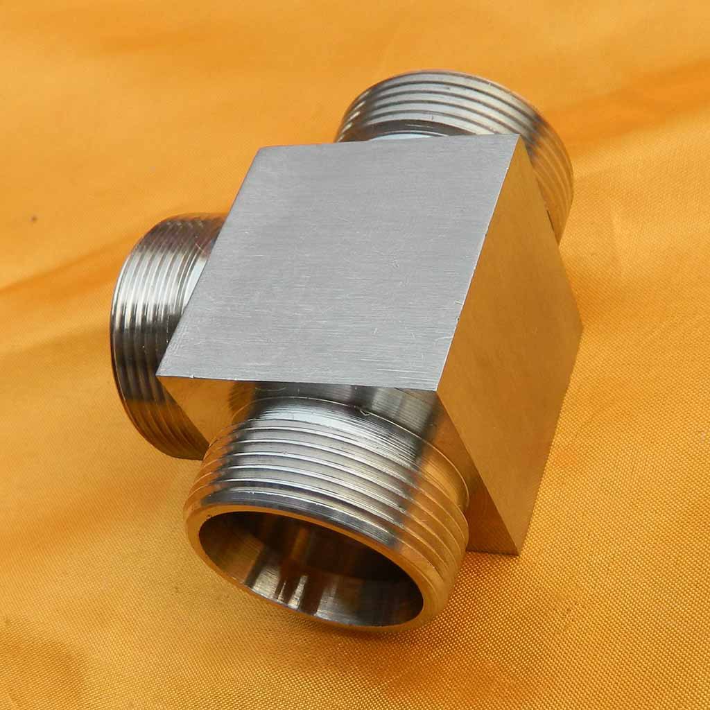 液压设备用不锈钢卡套式三通 高温高压等径三通管接头