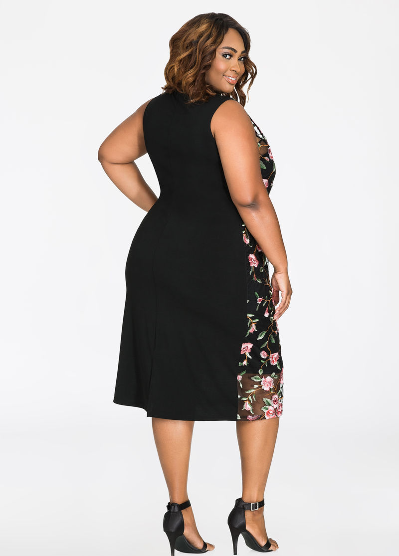 sj3052 亚马逊标准码欧美超大码肥婆女装性感刺绣连衣裙短裙xl-4x