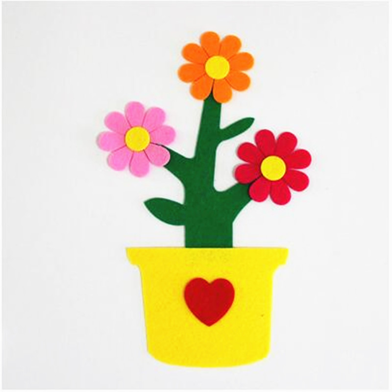 幼儿园环境布置材料 教室墙纸墙上贴纸花盆创意墙贴画儿童装饰品