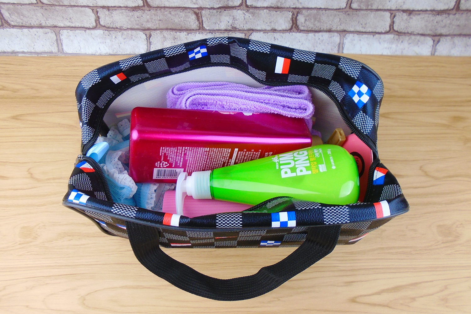 男士洗澡包防水洗漱包洗浴兜女手提可折叠健身游泳洗澡篮浴筐浴袋