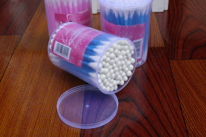 1元无菌消毒棉签棒婴儿一次性塑料棒美容化妆双头棉签盒装批发